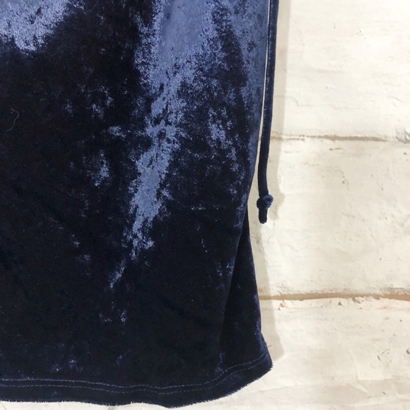 Navy Velvet Dress - Picture 4 of 4